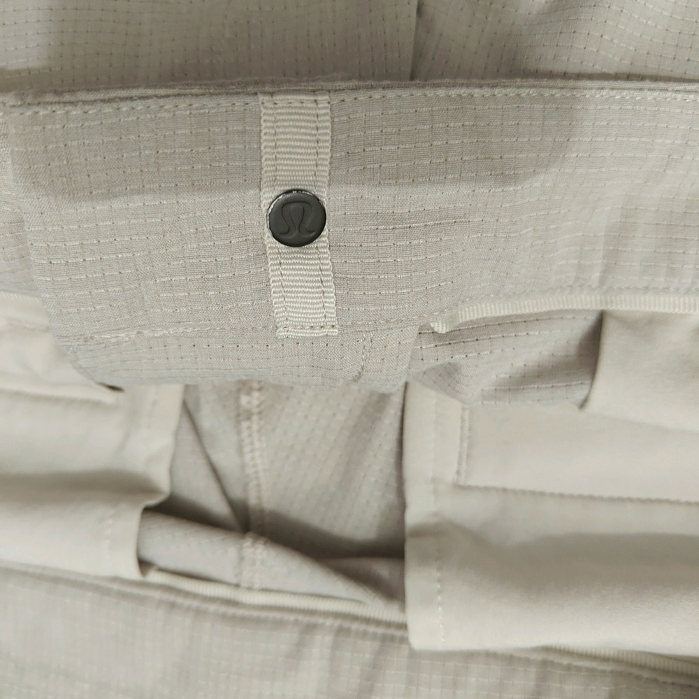 Lululemon ABC Pant Relaxed Fit Casual Beige Textured Men's 32 Pre-Owned - Picture 6 of 12